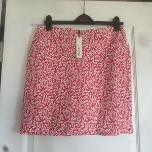 Chico’s Red and White Patterned Women's Skirt